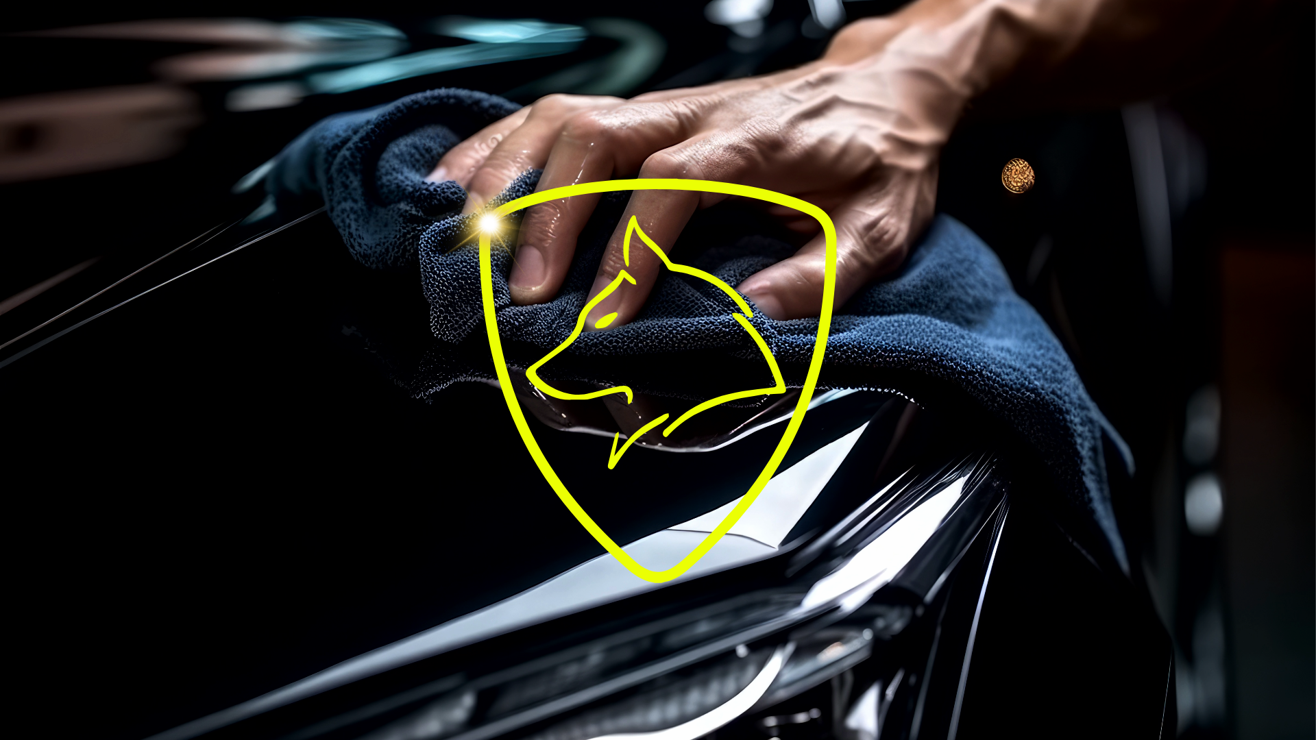 Travail de polissage de précision sur carrosserie automobile pour supprimer les défauts et raviver le vernis.